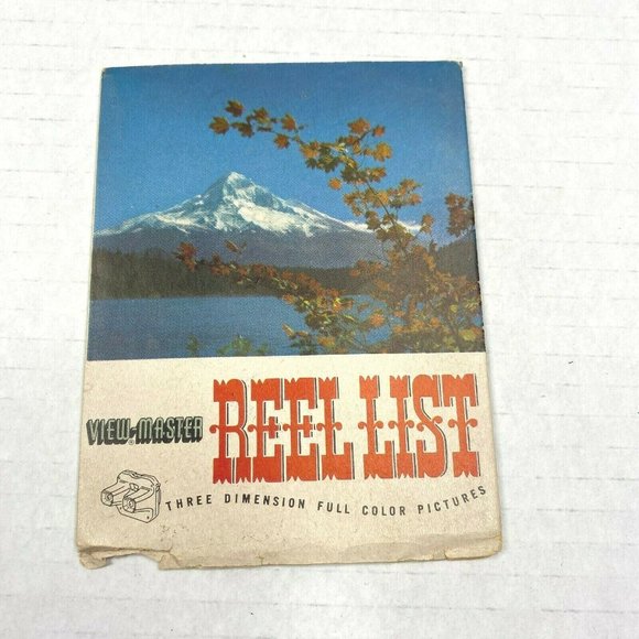 Vintage March 1952 Sawyers View-Master Reel List Paper Ephemera Collectible - Picture 1 of 11